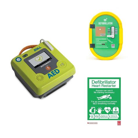 Zoll Aed 3 Fully Automatic Defibrillator And Locked External Cabinet Package British Heart