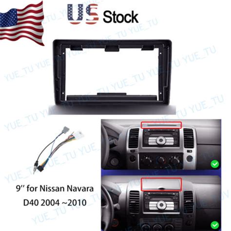 9 Car Radio Stereo Frame Fascia Panel For Nissan Navara D40 2004 2010