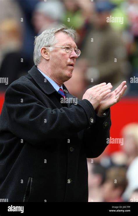 Sir Alex Ferguson Manchester United Fc Manager Old Trafford Manchester