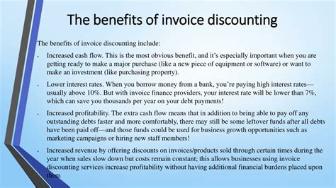 Ppt Invoice Discounting Explained Faster Cash Increased Profits