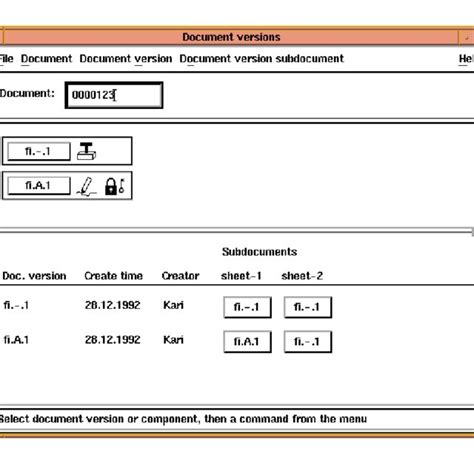 document version window  scientific diagram