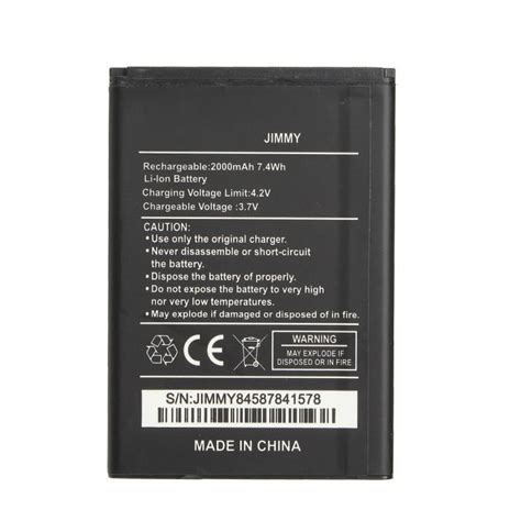 Batterie Rechargeable Pour Wiko Jimmy Mah Wh Cdiscount T L Phonie