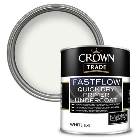 Crown Trade Fastflow Quick Dry Undercoat White