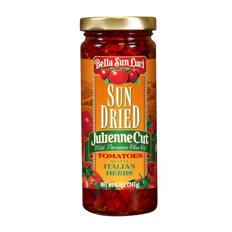 Julienne Cut Sun Dried Tomatoes In Olive Oil With Italian Herbs