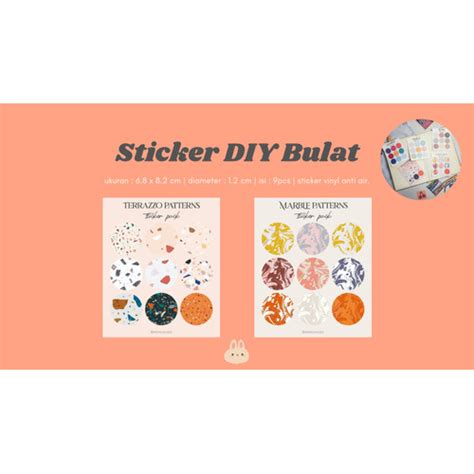 Jual Sticker Diy Bulat Dot Sticker Note Sticker Bujo Deco Aesthetic