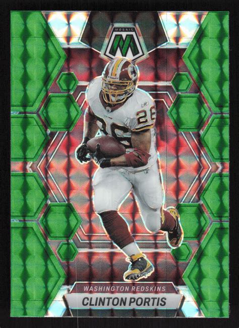 2023 Panini Mosaic 249 Clinton Portis Green PrizmCard TCCCX EBay