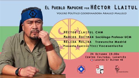 Charla Debate A Cargo De Héctor Llaitul Carrillanca Vocero Político De