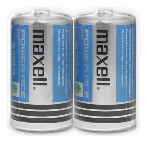 Pack 2 Pilas D Maxell Manganeso Super Power Tecnocenter Cuotas Sin