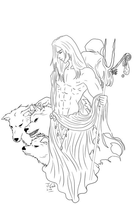 Hades Lineart By Destinyfall On Deviantart