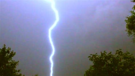 Extreme Close Up Lightning Strike In Slow Motion Distance 100m 330ft Youtube