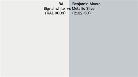 Ral Signal White Ral Vs Benjamin Moore Metallic Silver