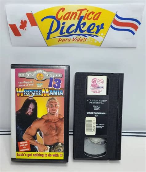 Wwf Wrestlemania Vhs Coliseum Video Undertaker Rental Clam