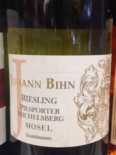 Johann Bihn Riesling Piesporter Michelsberg Vivino