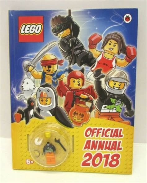 Lego Official Annual Hardcover Book W Exclusive Minifigure New