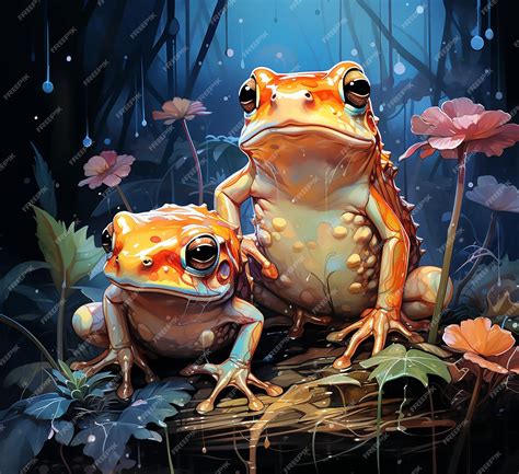 Premium Ai Image Two Frogs One Of Which Is The Best