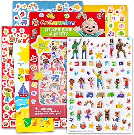 Amazon.com: Cocomelon Stickers for Toddlers - Cocomelon Party Supplies ...