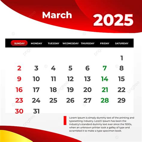 Calendario De Escritorio Marzo 2025 Vector Descarga Gratuita De Plantilla En Pngtree