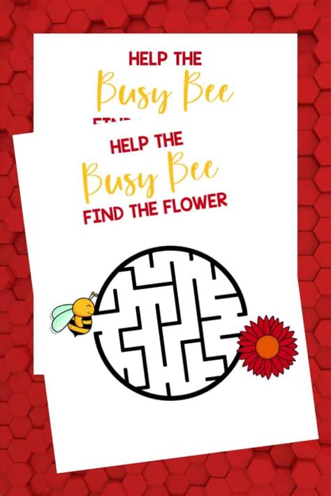 Busy Bee Preschool Activity Pack - Made with HAPPY