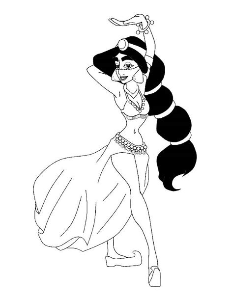 Jasmine Coloring Pages Free Printable Pdf