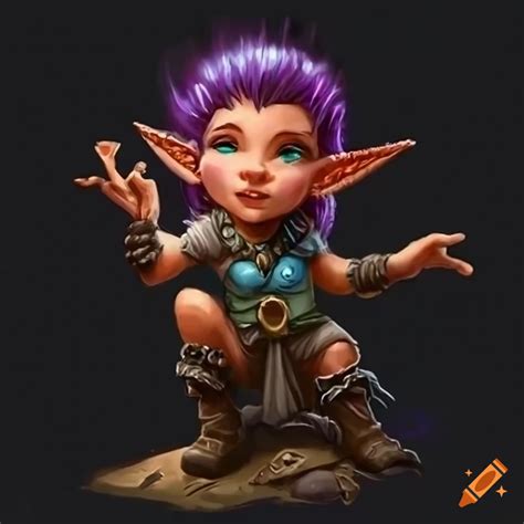 An Heroic Female Gnome Scout Inspire By Donjons And Dragons