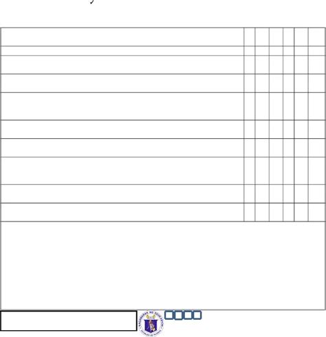 Cot Rpms Rating Sheet Observation Notes Form And Inter Observer