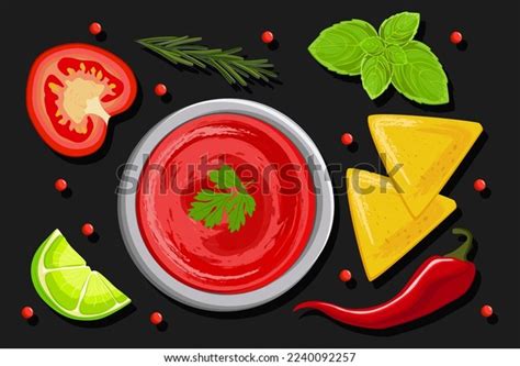 Traditional Latin American Mexican Salsa Sauce Stock Vector (Royalty Free) 2240092257 | Shutterstock