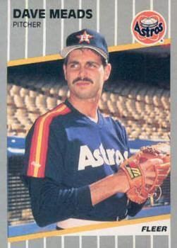 Fleer Dave Meads Baseball Trading Cards Houston Astros