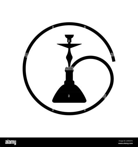 Hookah Logo Simple Icon On White Isolated Background Stock Vector Image