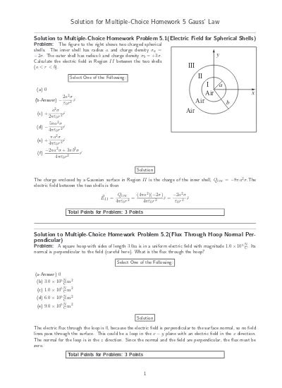 Solution MC Hwk 5