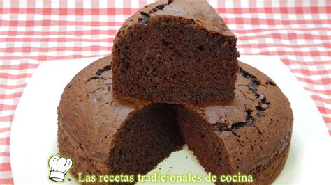 Receta Fácil De Bizcocho Esponjoso De Chocolate Sin Gluten Recetas De