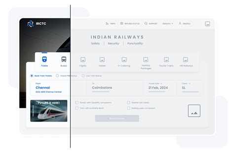 irctc website responsive redesign behance
