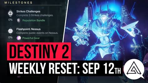 Destiny Weekly Reset New Powerful Gear Milestones Vendor Items