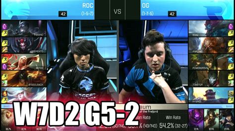 Origen Vs Roccat Game S Eu Lcs Summer Week Day Og Vs