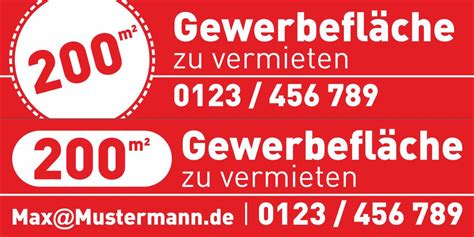 Pvc Werbebanner Banner Plane Gewerbefl Che Zu Vermieten Mit Sen