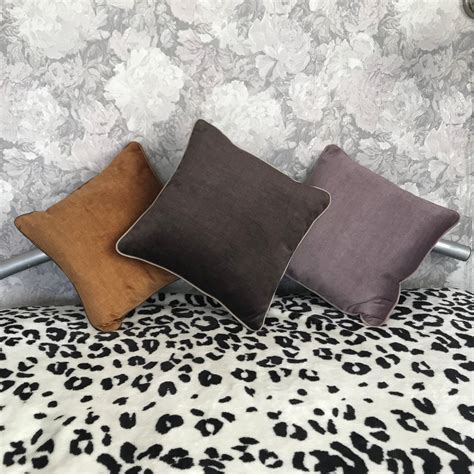 Dark Brown Textured Velvet Pillows Cover Luxury Brown Velvet Etsy