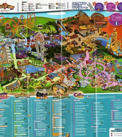 Mapa Parque Warner Mapa Parques Warner Madrid Parques De Atracciones