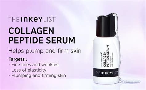 The Inkey List Collagen Peptide Serum 30ml Targets Fine Lines And Wrinkles Plumps And Firms