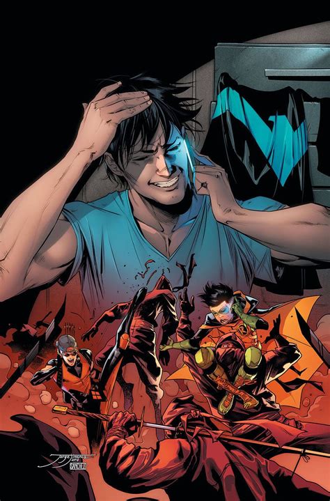 Nightwing 43 By Jorge Jimenez Nightwing Batgirl Dick Grayson Richard Grayson Damian Wayne