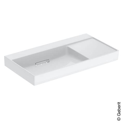 Geberit ONE Lavabo Avec Surface De Rangement Blanc Avec KeraTect