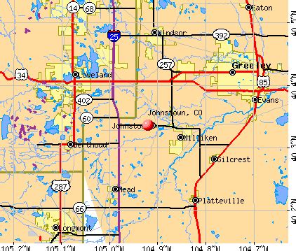 Map Of Johnstown Colorado - Park Houston Map