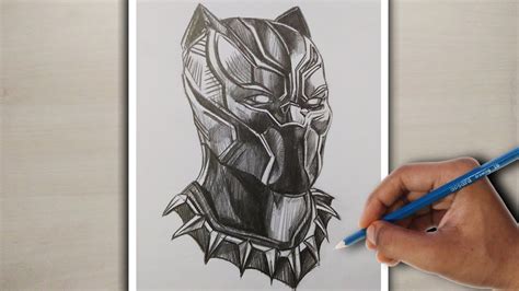 Realistic Pencil Drawing Black Panther Drawing Shorts Youtube