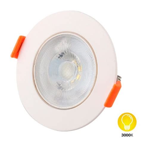 Spot LED Redondo Em ABS 3W Bivolt Para Embutir 3000K Dilux