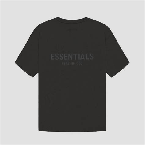 Fear Of God Essentials Black T Shirt Blank Room