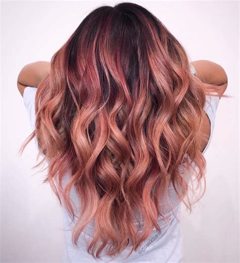 Balayage Rose Gold