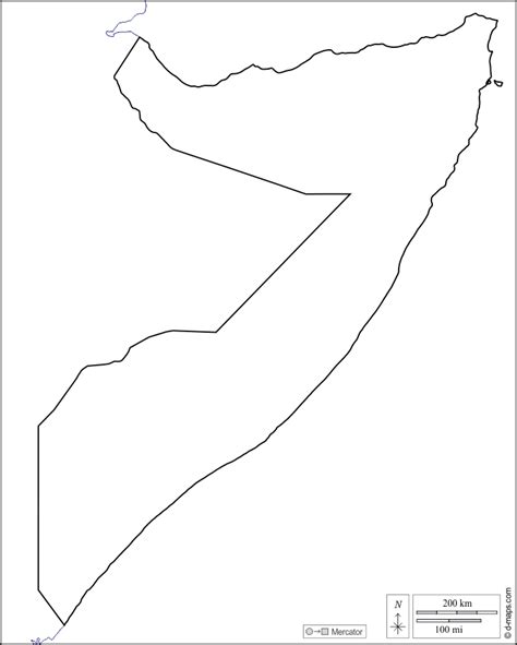 Somalia Free Map Free Blank Map Free Outline Map Free Base Map 36208 ...