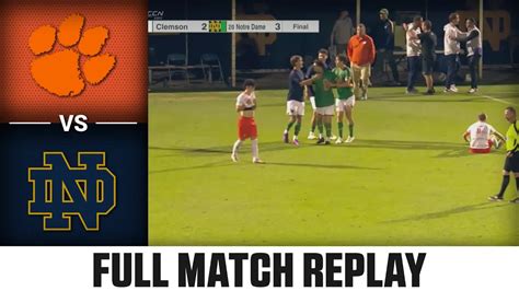 Clemson Vs Notre Dame Full Match Replay 2023 ACC Men S Soccer YouTube