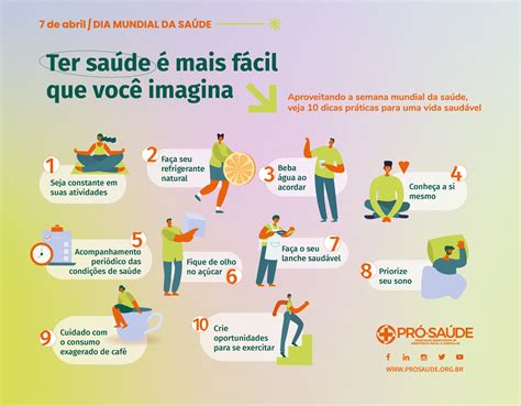 Dia Mundial Da Saúde Confira 10 Dicas Práticas Para Uma Vida Mais