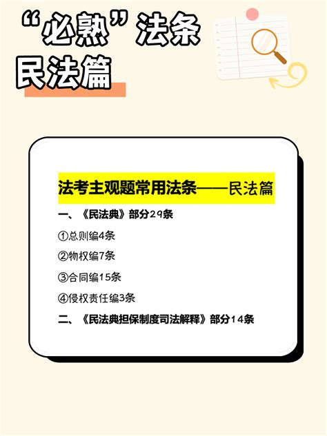 2022法考主观题民法重点法条定位 知乎