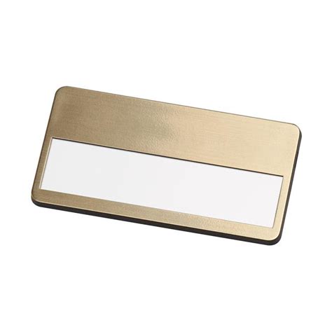 Gold Metal Name Plate