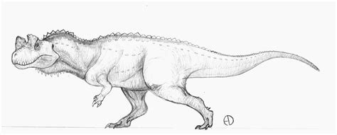 Ceratosaurus Sketch By SaurArch On DeviantArt Paleo Art Creature